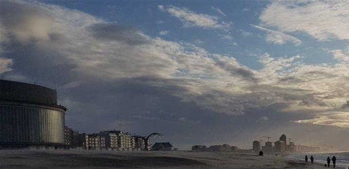 Strand aan het Casino Kursaal - november 2020
